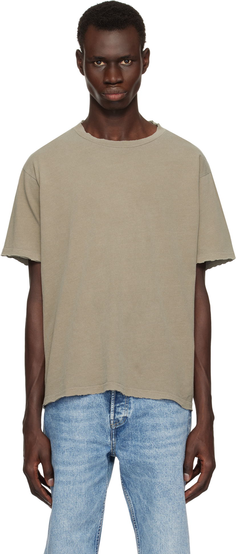 T-shirt John Elliott John Elliott Folsom Cropped T-Shirt Grøn | A290M3753A