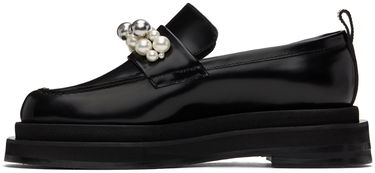 Tøj Simone Rocha Simone Rocha Bell Charm Heart Toe Platform Loafers Sort | LOF1B 0740, 2