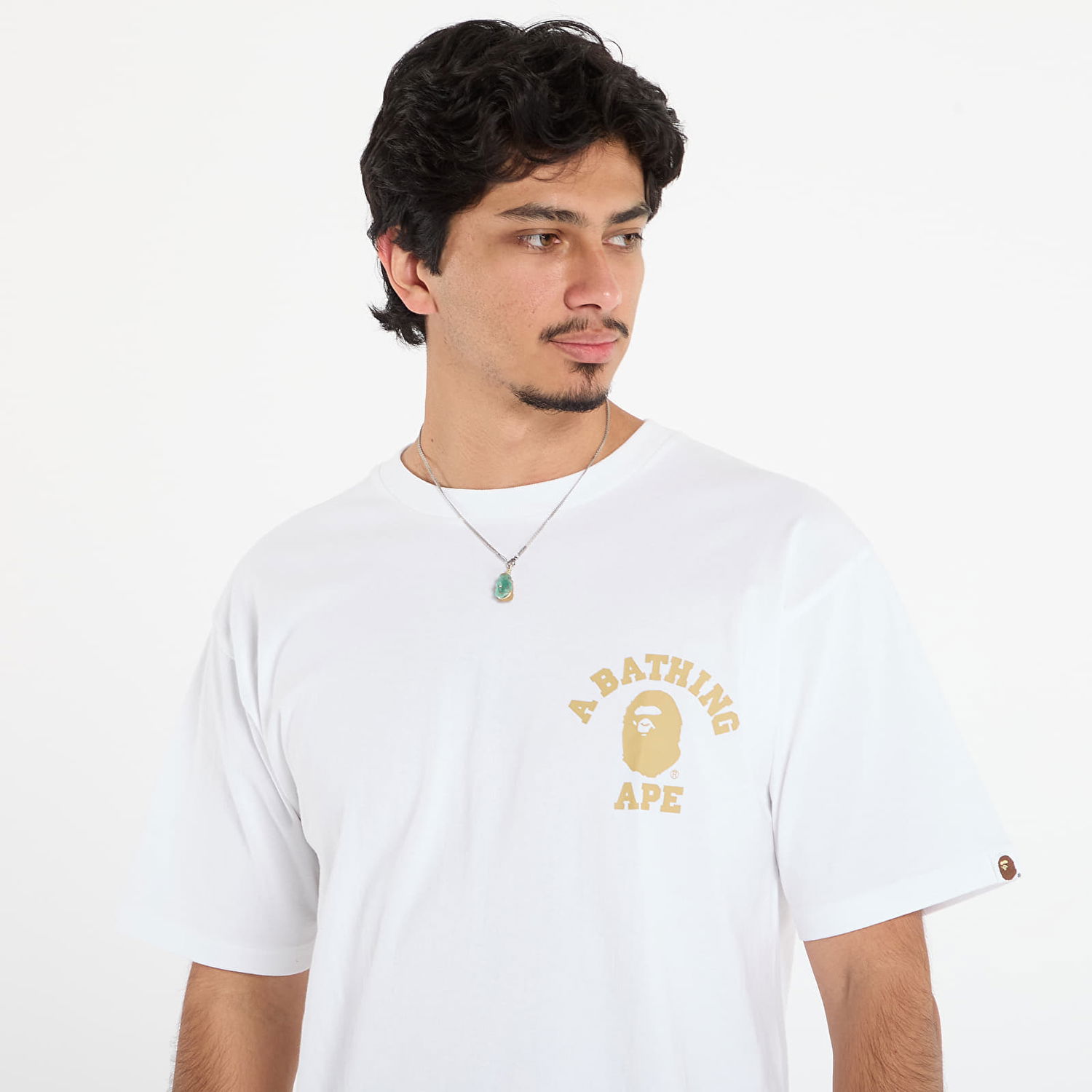 T-shirt BAPE 1St Camo College Ats T-Shirt Hvid | 001TEL801014MWHD, 1