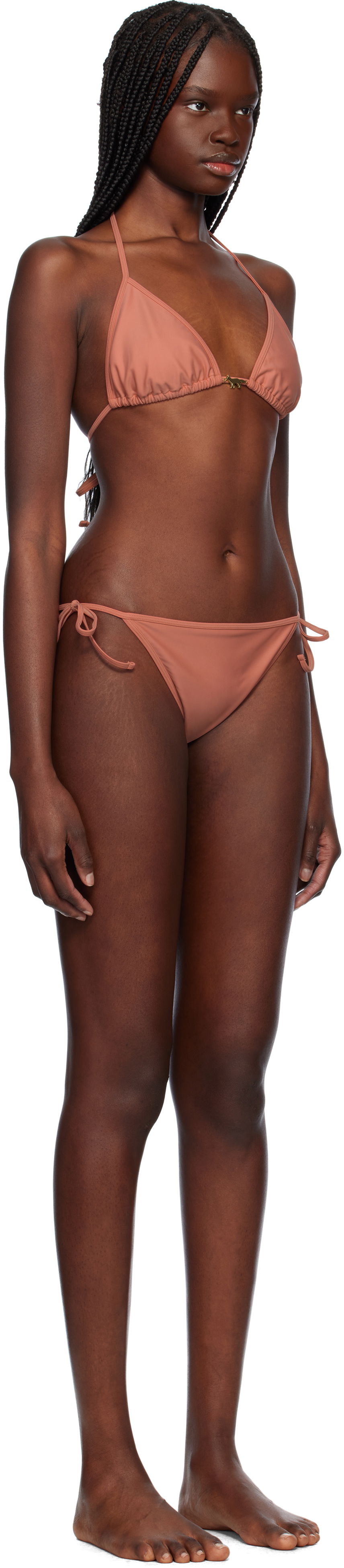 Badetøj MAISON KITSUNÉ Maison Kitsuné Baby Fox Bikini Set Lyserød | OW03201KQ0001, 1
