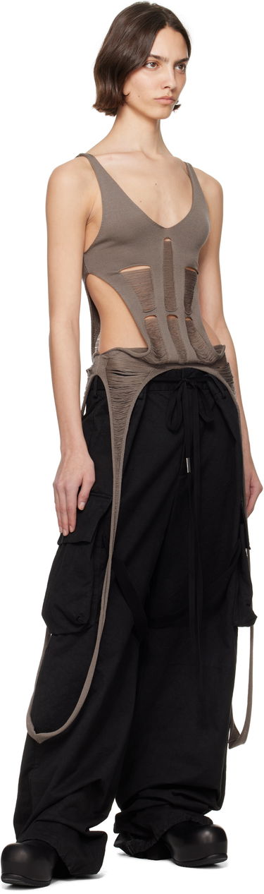 Tanktop Rick Owens Rick Owens Hollywood Tanja Long Tank Top Grå | RO01E7644 KGRIDM, 3