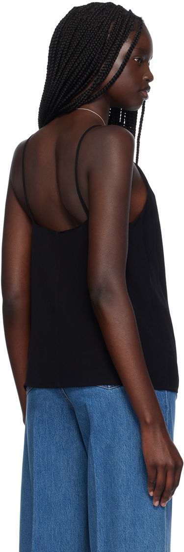 Tanktop TOTEME TOTEME V-Neck Camisole Sort | 243-WRT0334-FB0020, 2