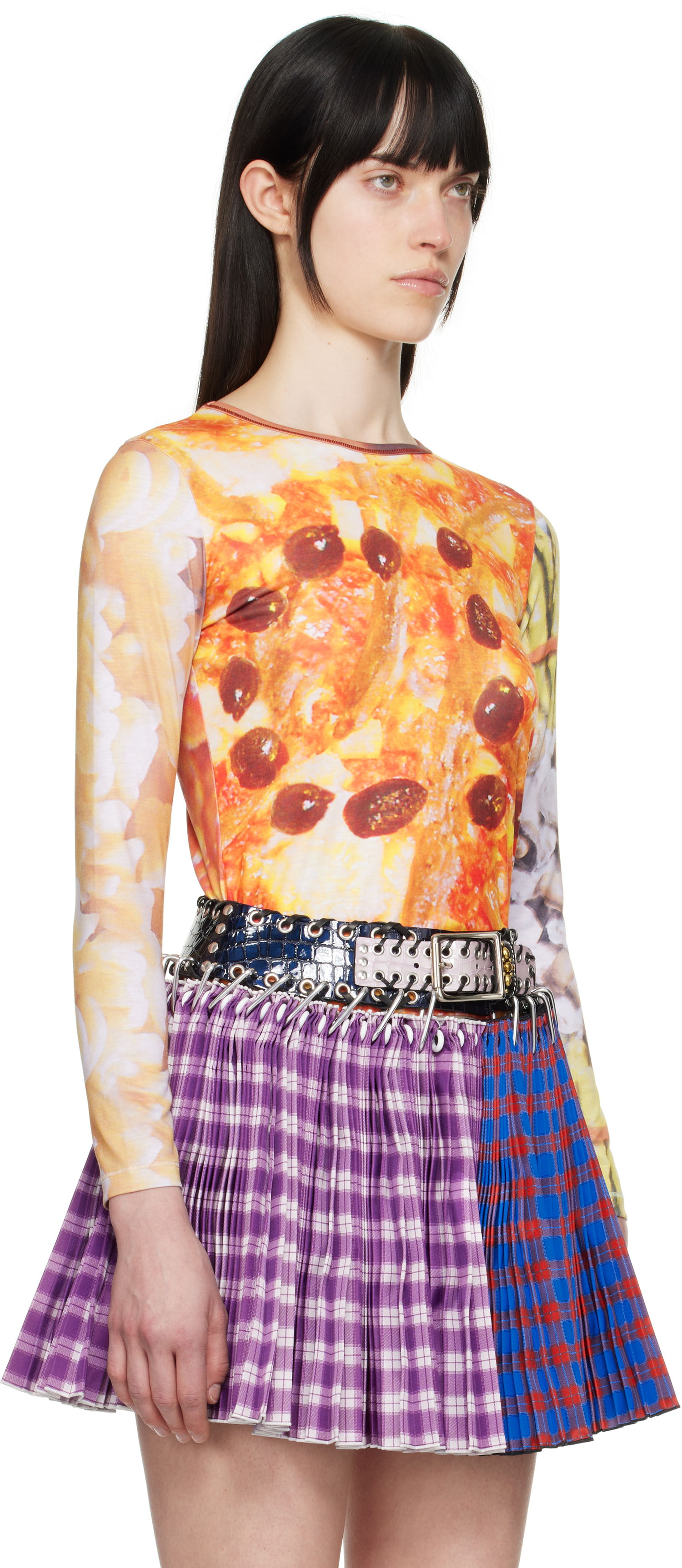 T-shirt Chopova Lowena Chopova Lowena 'Dinner's Served' Fitted Jersey T-Shirt Flerfarvet | 2306, 1