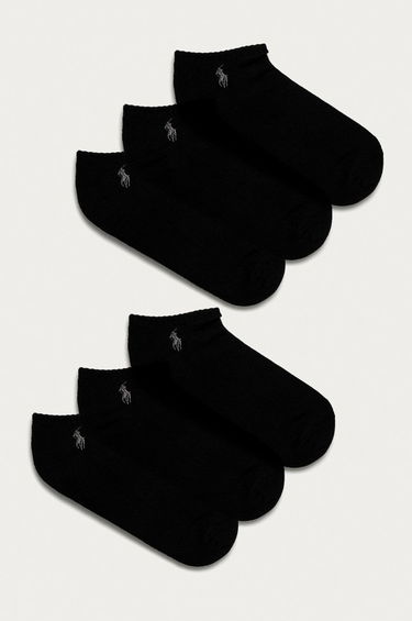 Sokker Polo by Ralph Lauren Pony Player Ankle Sock - 6 Pack Sort | 449723765001, 0
