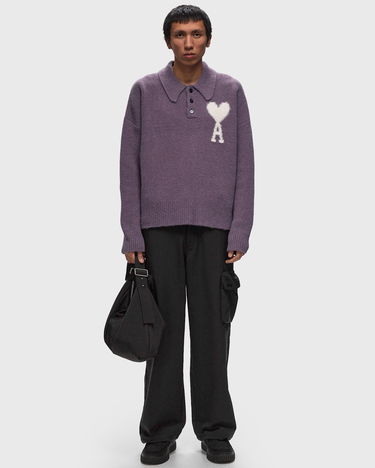 Sweater AMI DE COEUR POLO Pullover Lilla | UPL325.KN0032-504, 3