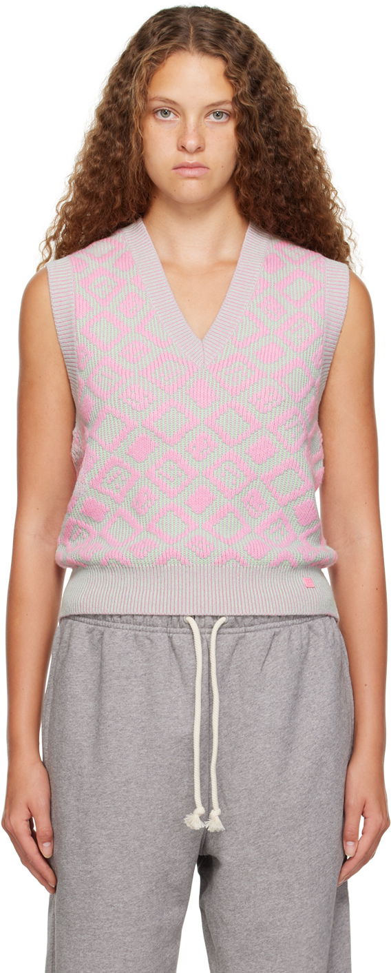 Sweater Acne Studios Graphic Vest Lyserød | C60069-, 0