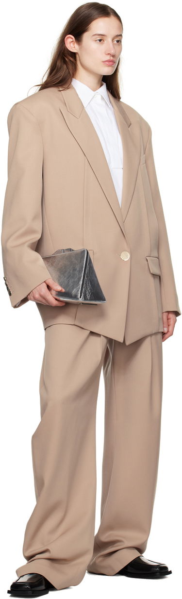 Frakker The Attico Attico Glen Blazer Beige | 241WCG46 W046, 3