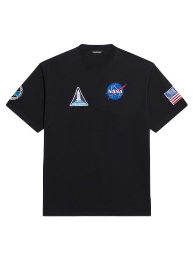T-shirt Balenciaga NASA Space Multi-Patch T-Shirt Sort | 651795TKVD71070