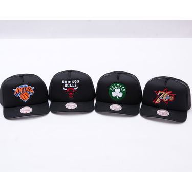 Kasket Mitchell & Ness Mitchell & Ness Hidden Trucker Hat Boston Celtics Sort | HT11408-BCEBLCK, 3