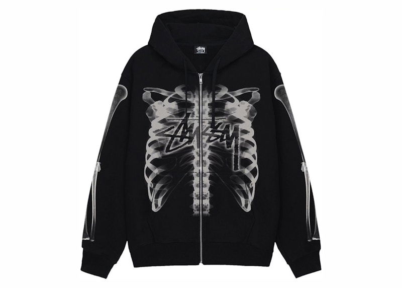 Sweatshirt Stüssy Stussy Men's Zip Hoodie with Print Sort | 1974948
