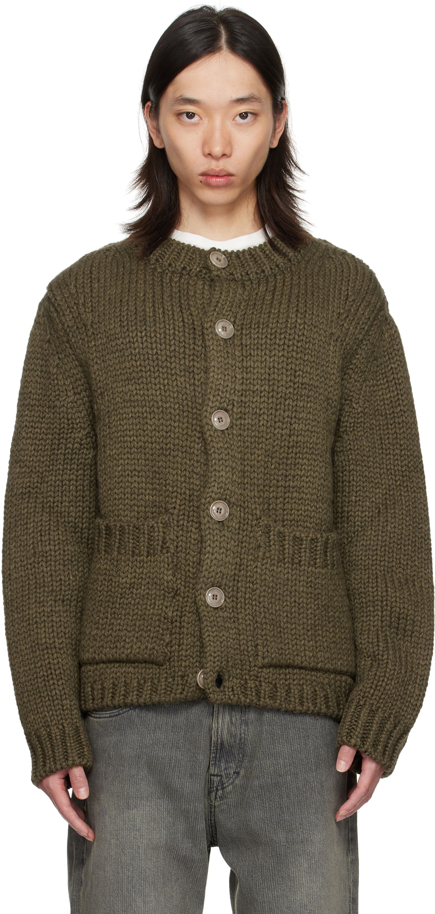 Sweater OUR LEGACY OUR LEGACY Over Cardigan Grøn | M4253OO, 0