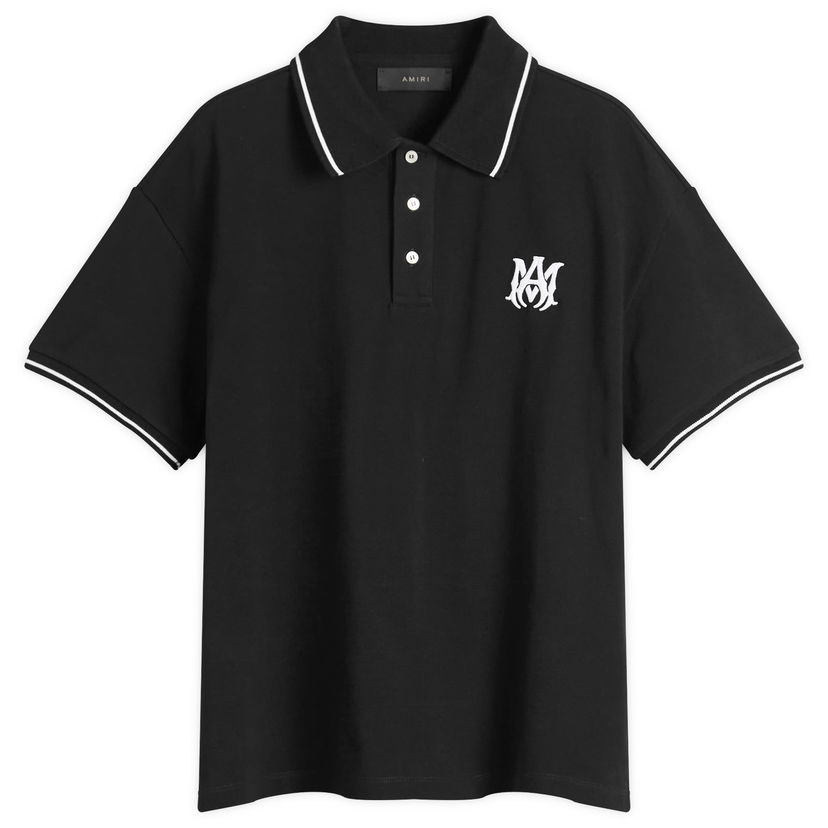 Polo skjorte AMIRI Amiri MA Core Logo Polo, Size Large Sort | AMJYPO1009-Black