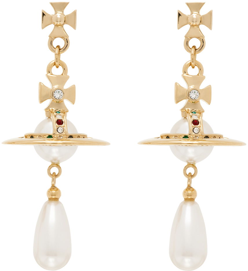 Øreringe Vivienne Westwood Pearl Drop Earrings Metalisk | 62020034-R118-CN, 0