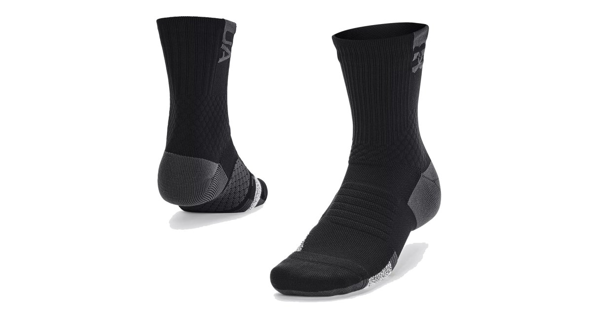 Sokker Under Armour AD Playmaker Mid Socks Sort | 1376229-001, 1