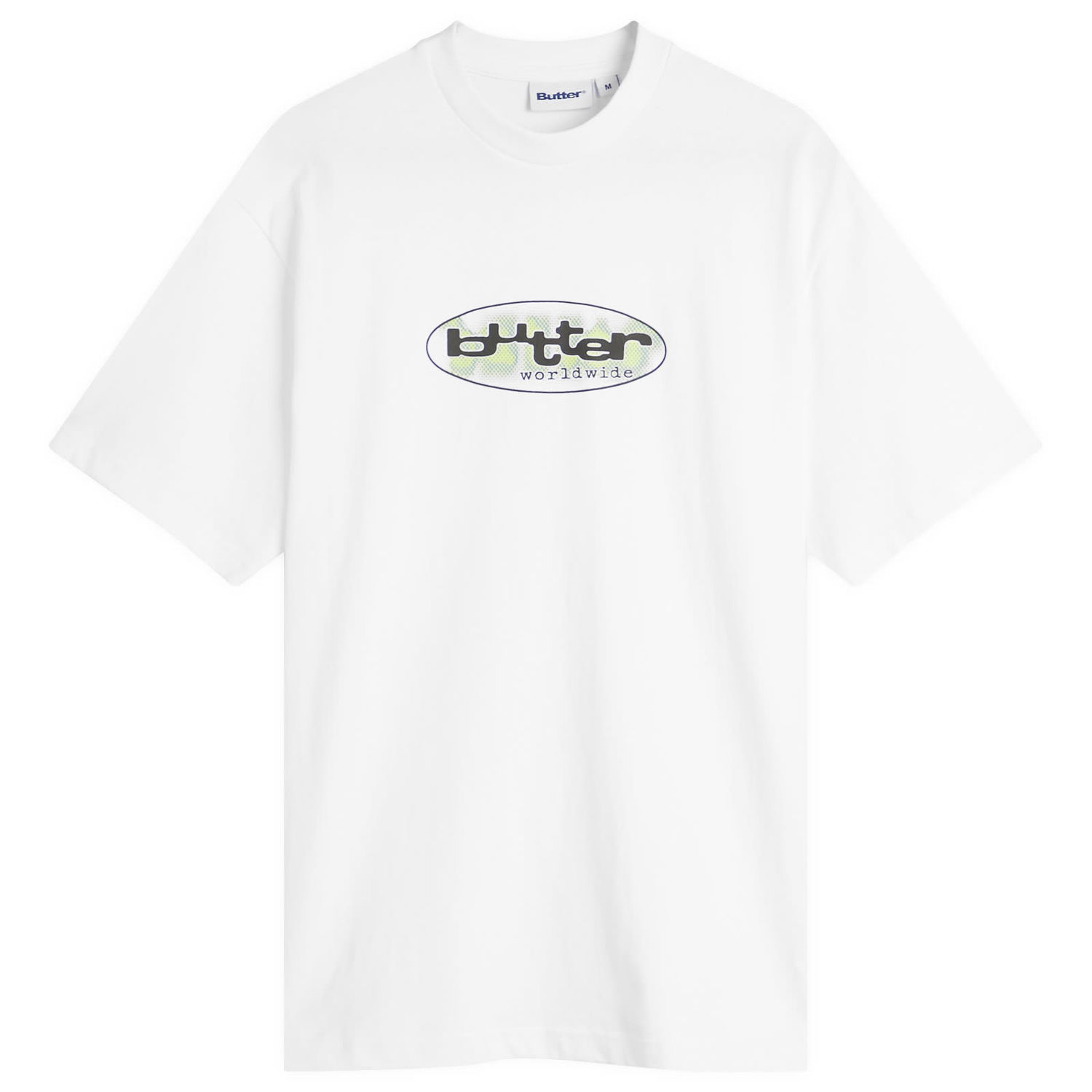 T-shirt Butter Goods Vortex T-Shirt, Size Large Hvid | BG252111-WHT, 1