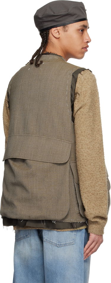 Vest Maison Margiela Maison Margiela Sleeveless Wool Vest Grå | S50FB0109 M35414, 2