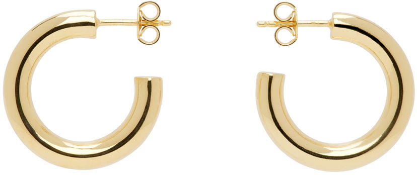 Øreringe LEMAIRE Lemaire Small Classic Hoop Earrings Gul | JW0088 LO0050