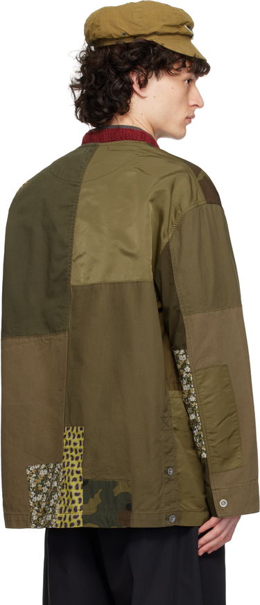 Vindjakke Comme des Garçons Homme Multi Fabric Mix Jacket Grøn | HO-J017-051, 2