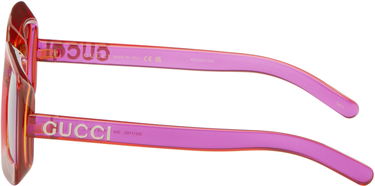 Solbriller Gucci Gucci Sunset Boulevard Rectangular Sunglasses Rød | GG1718S-004, 2