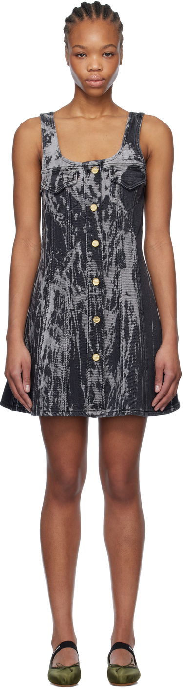 Kjole GANNI GANNI Denim Minidress Sort | J1597, 0