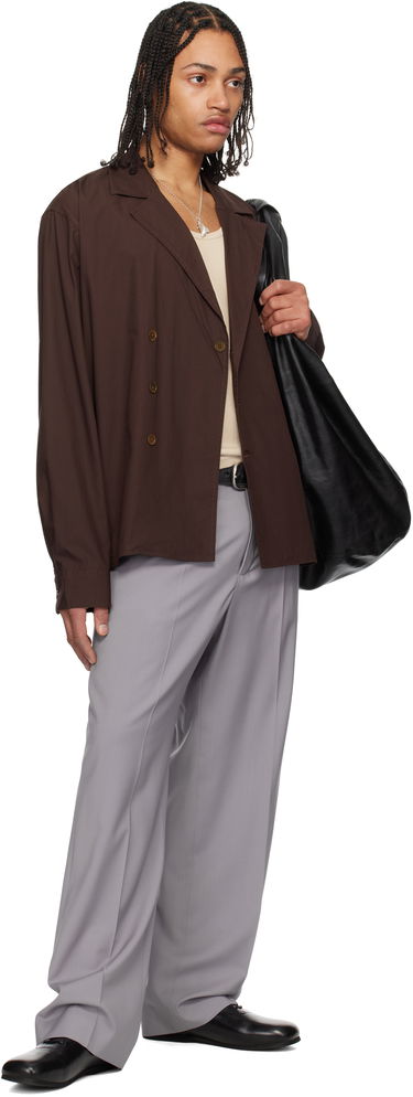 Jakke OUR LEGACY Our Legacy Duo Shirt Jacket Brun | M2252DH, 4