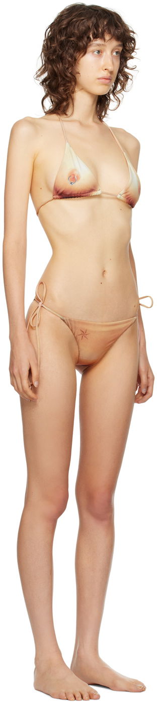 Badetøj Jean Paul Gaultier 'The Body Tattoo' Triangle Bikini Beige | 23/15-F-SG020-J535-25/23/15-F-S, 1