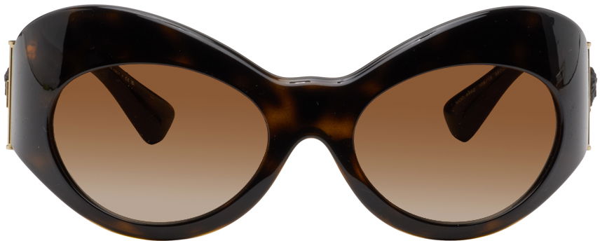 Solbriller Versace Oval Shield Sunglasses Brun | 0VE4462 108/13 8056597980876, 0