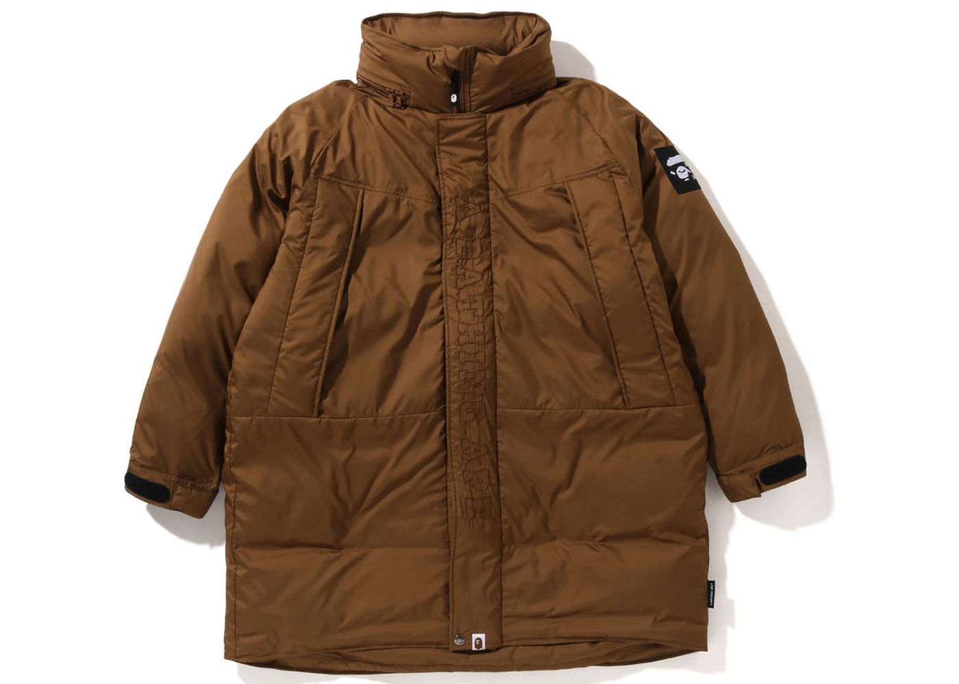 Jakke BAPE Long Relaxed Fit Down Jacket Beige | 1I80-144-005, 0