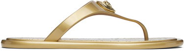 Tilbehør Versace Versace Alia Metallic Flat Sandals Metalisk | 1016248_1A14478, 0