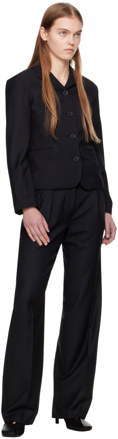 Bukser Loulou de Saison Loulou de Saison Sbiru Pleated Trousers Sort | SBIRU, 3