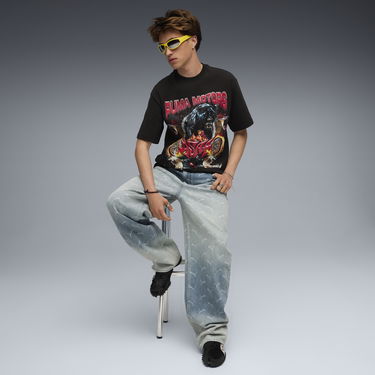 T-shirt Puma Graphic T-Shirt A$AP ROCKY x Motors Sort | 636188_01, 2