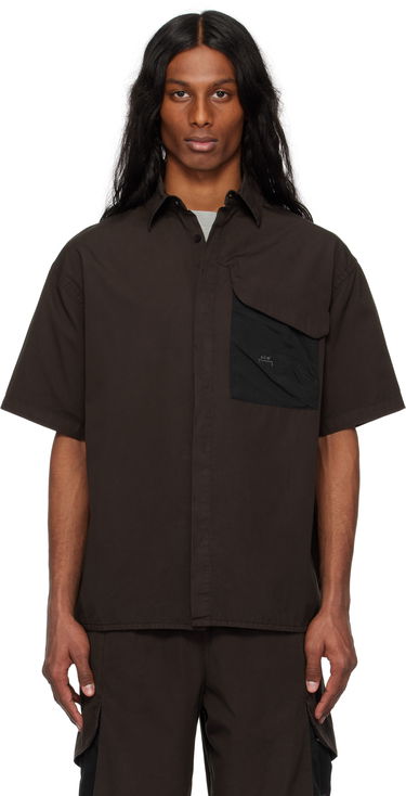 Skjorte A-COLD-WALL* A-COLD-WALL* Brunswick Short Sleeve Shirt Sort | ACWMSH167, 0