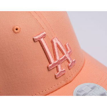 Kasket New Era 9FORTY Womens MLB League Essential Los Angeles Dodgers Pale Orange One Size Beige | 60435228, 3