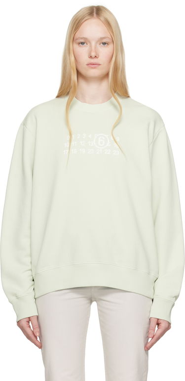 Sweater Maison Margiela MM6 Maison Margiela Numeric Sweatshirt Grøn | SH2GU0021 M25004, 0