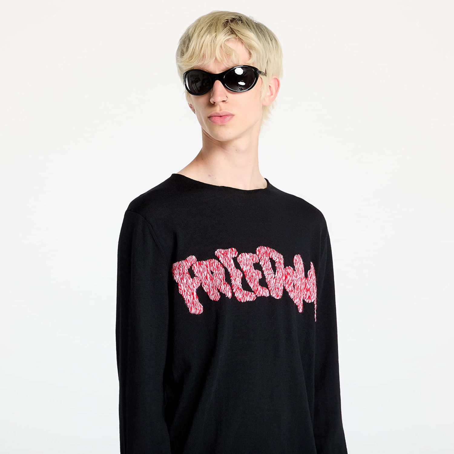 Sweater Comme des Garçons SHIRT Knit Sweater Black Sort | FN-N001 Black, 1