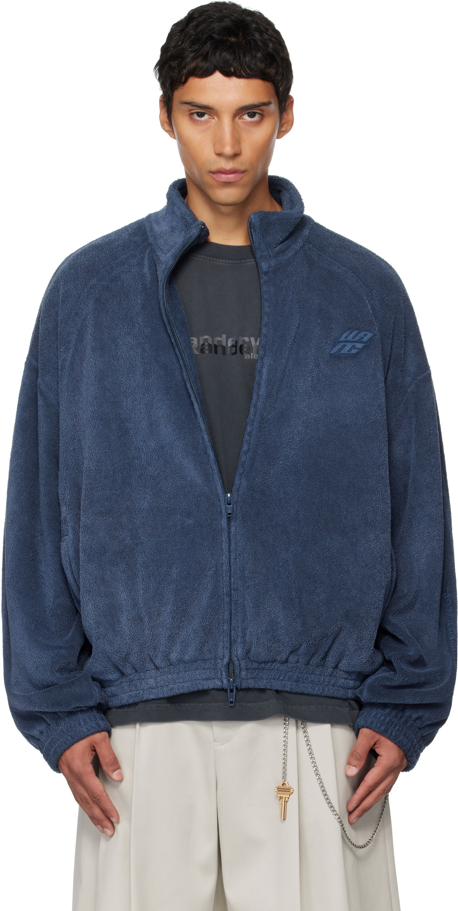 Jakke Alexander Wang Alexander Wang Relaxed Track Jacket Blå | 6CC3252062, 0