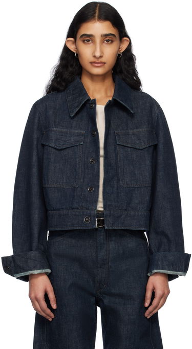 Jakke LEMAIRE Lemaire Two-Pocket Cropped Denim Jacket Blå | OW1139 LD068, 0