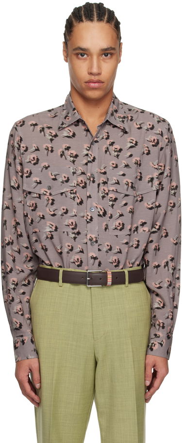 Skjorte Paul Smith Paul Smith Casual Fit Floral Shirt Grå | M1R-389Z-P02577-55, 0