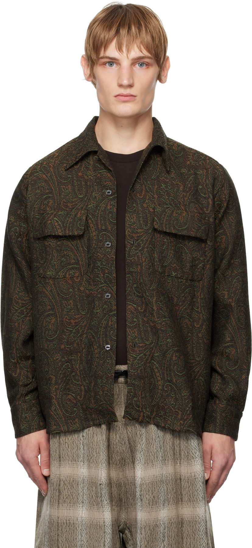 Skjorte Needles Classic Paisley Shirt Brun | PU164