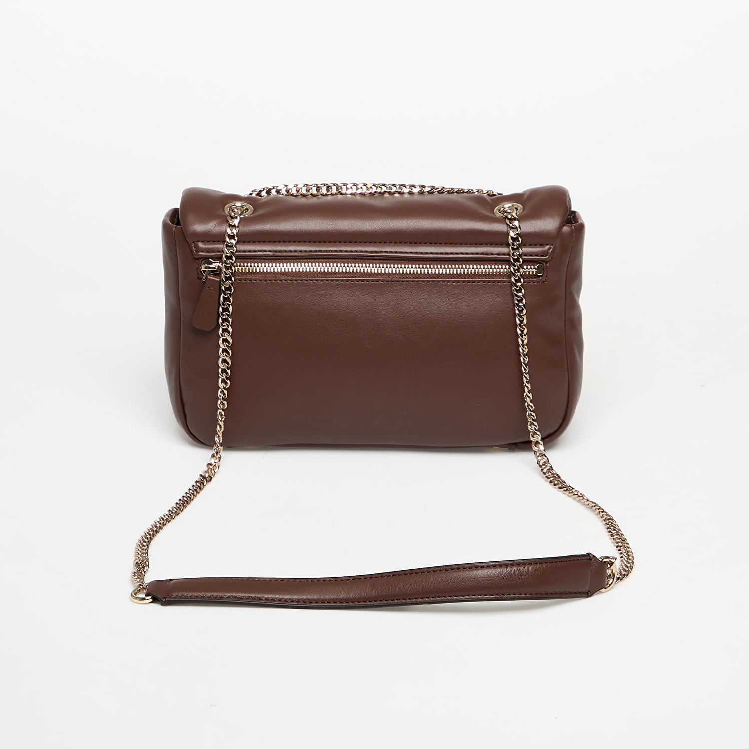 Skuldertaske GUESS Padded Chain Strap Convertible Crossbody Flap Bag Sunetra Universal Brun | HWNG7534210-ESP, 1