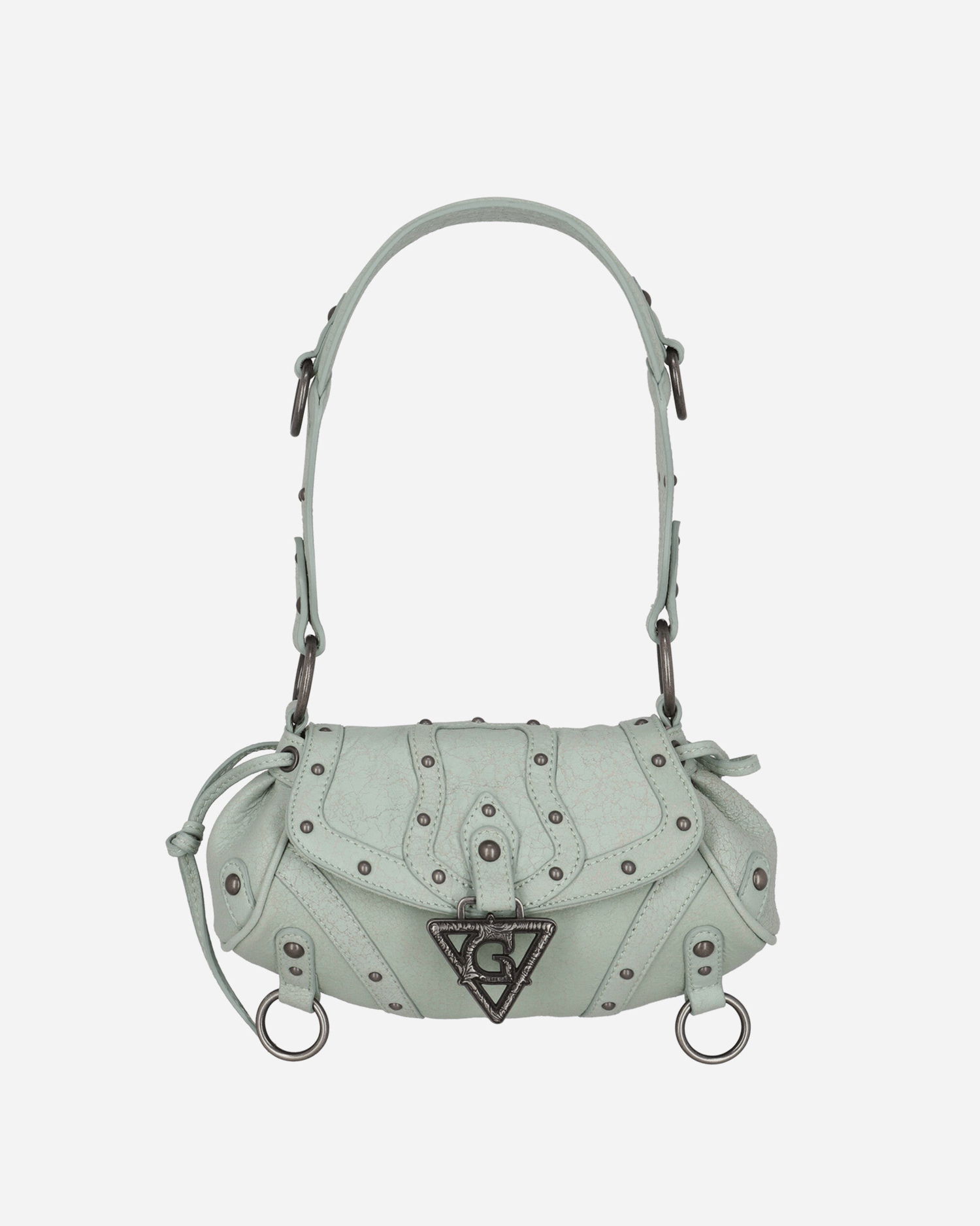 Håndtaske GUESS Crackled Leather Shoulder Bag Grøn | W5GZ02L0R10 F8CR, 0