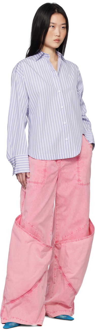 Skjorte The Attico Attico Eliza Striped Shirt Lilla | 250WCH00014 CCC051AA, 3
