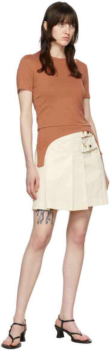 T-shirt Helmut Lang Helmut Lang Asymmetrical T-Shirt Brun | L04HW511, 3