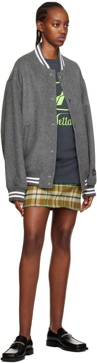 Kjole We11done We11done Plaid Strapless Mini Dress Brun | WD-OP3-22-219-W-KK, 3