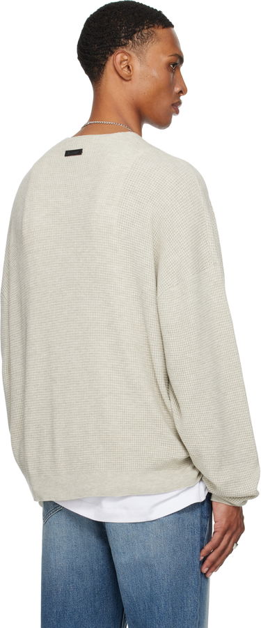 Sweatshirt Fear of God Fear of God ESSENTIALS Waffle Long Sleeve Crewneck Sweatshirt Grå | 192SP256162F, 2