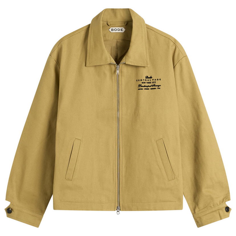 Jakke Bode Central Park New York City Landscaped Acreage Jacket Beige | MRF25JA016
