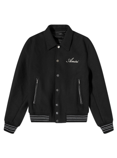 Jakke AMIRI Bones Varsity Jacket Sort | XMOS002-001