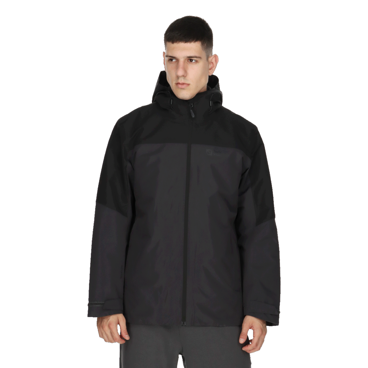 Jakke Jack Wolfskin GLAABACH 3-in-1 Jacket Sort | 1115291-6001, 0