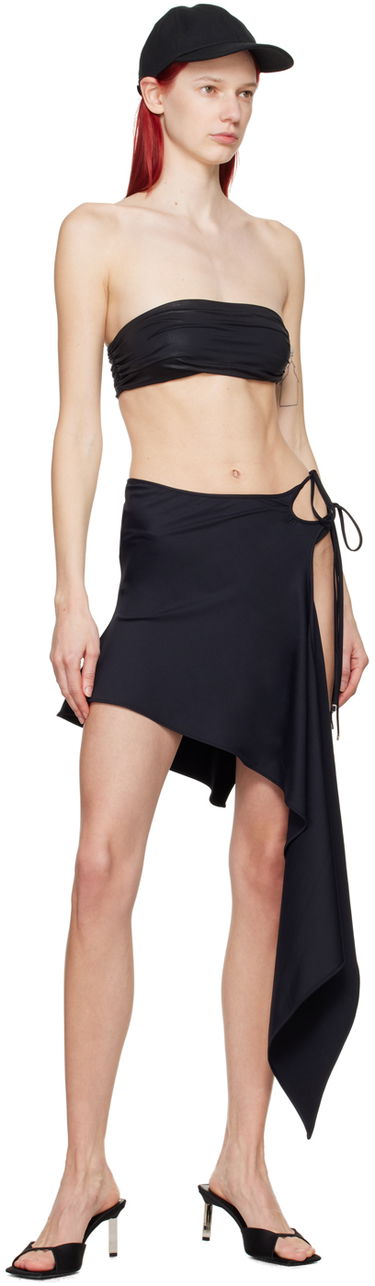 Nederdel The Attico Attico Asymmetric Miniskirt Sort | 243WCS179 PA15, 3