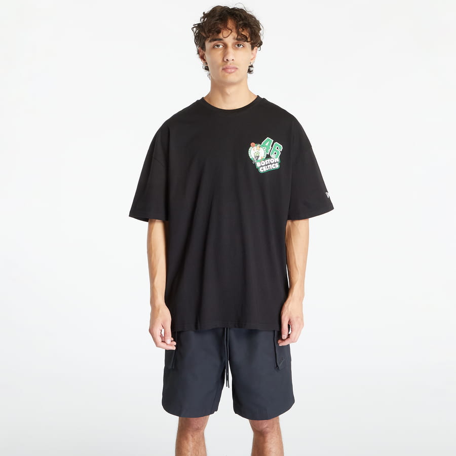 T-shirt New Era NBA Arch Wordmark OS  Boston Celtics Sort | 60416448, 0